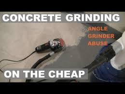 concrete grinding with harbor freight