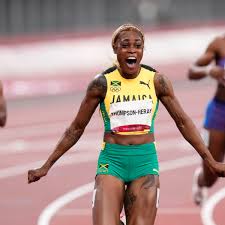 elaine thompson breaks olympic record