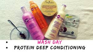 This hair protein treatment contains reparative proteins and butters. Relaxed Hair Protein Deep Conditioning Youtube