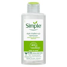 simple eye make up remover kind to skin