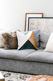 how to sew a modern pillow cover with