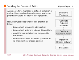 Deciding The Course Of Action