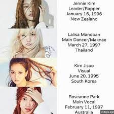 Main vocalist is one who gets most lines and can sing best then lead vocalist then sub vocal. Blackpink Member Profile Yg Blackpink Black Pink Songs Blackpink Video