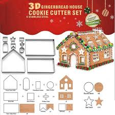 luxury christmas house cookie cutter