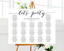Lets Party Seating Charts Wedding Templates And Printables