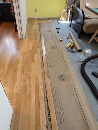 how to install hardwood floor over