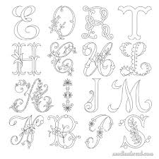 monograms for hand embroidery index