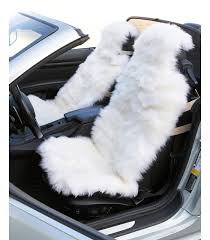 Long Wool Sheepskin Car Seat