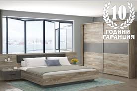 Спалня vienna suite има изчистени линии и модерен дизайн. Spalen Komplekt Telida Mebeli Yavor