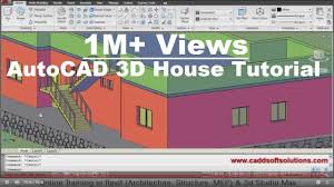 autocad 3d house modeling tutorial 1