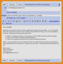 Sample Email For Sending Resume Pdf Covering Letter
