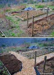 create wood chip garden paths