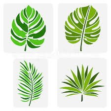 Botanical Leaves Stencil For Diy Crafts