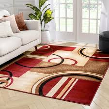 modern geometric area rug