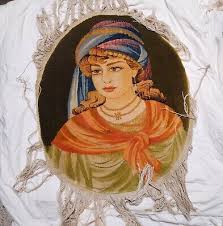 Rare Antique Persian Woman Portrait