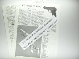 cz model 27 pistol gun handgun1980 s