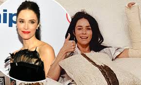 Abigail is a female given name. Abigail Spencer Is On The Mend After Breaking Her Wrist Doing A Back Handspring For Covid 19 Relief Daily Mail Online