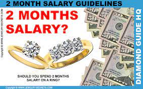 2 months salary for an enement ring