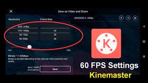 kinemaster 1080p 60fps export problem
