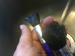 makeup brush cleaner with essential