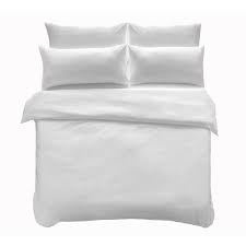 microfibre bedding set double white