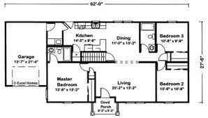 Excel Modular Homes Ranch Floorplan