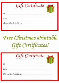 free christmas printable gift