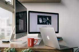 laptop desk mac apple table