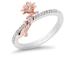 enchanted disney belle ring white