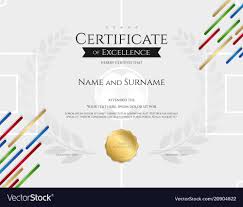 Certificate Template In Football Sport Theme With