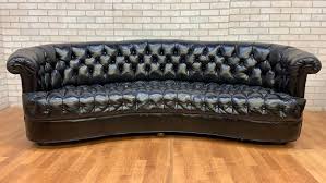 Vintage Chesterfield Style Curved Back