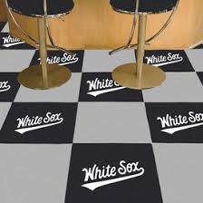 white sox wordmark team carpet tiles