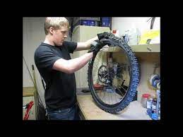 how to stud mountain bike tires for ice