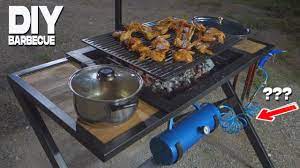 diy barbecue grill bbq build with car