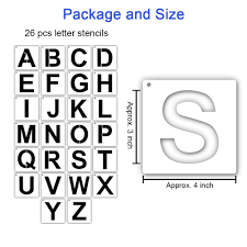 1 to 10 numbers in 3 inch size. Letter Stencils For Painting On Wood Large Alphabet Stencils 36 Pcs Letter And Number Stencils For Painting On Wall Reusable Font Templates For Home Craft Decor Diy Art Projects White 26pcs Lns W