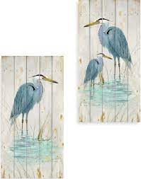 Shorebird Wall Art Blue Herons