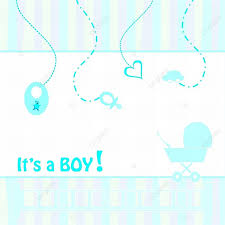 birth announcement card baby boy