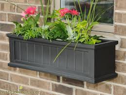 Our premier line of window boxes and planters are made with an innovative product known as cellular pvc that will not rot or mildew. Decorative Vinyl Window Boxes Flower Planters And Brackets