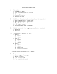 Printable  Apa Literature Review Outline Template net