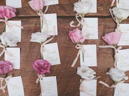 An escort card display or seating chart is a … 15 Ideas For Wedding Escort Card Displays