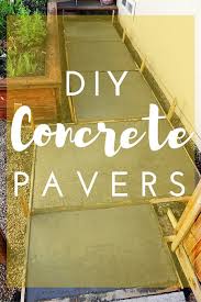 diy concrete pavers