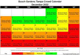 crowd calendar busch gardens ta 2022