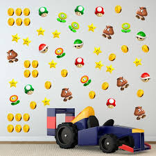 Kids Wall Sticker Set 60x Mario Bros