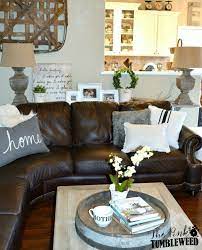 22 best dark brown leather couch living