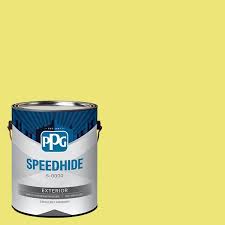 Sdhide 1 Gal Ppg1216 5 Fresh Lemonade Semi Gloss Exterior Paint