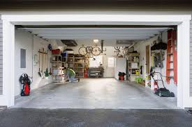 in the garage