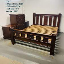 Queen Bed Frame Q3812 Vn Solid Timber