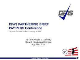Ppt Dfas Partnering Brief Pay Pers Conference Powerpoint