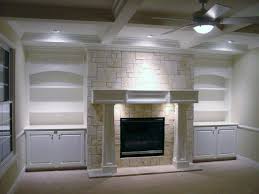 fireplace mantel and bookcase designs