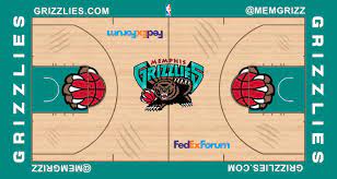 Basically, it's a slightly different shade of light blue and now a gray outline. Grizzlies Throwback Court Concept Memphisgrizzlies